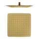 250mm 10 inch Stainless steel Brushed Yellow Gold Super-slim Square Rainfall Shower Head 